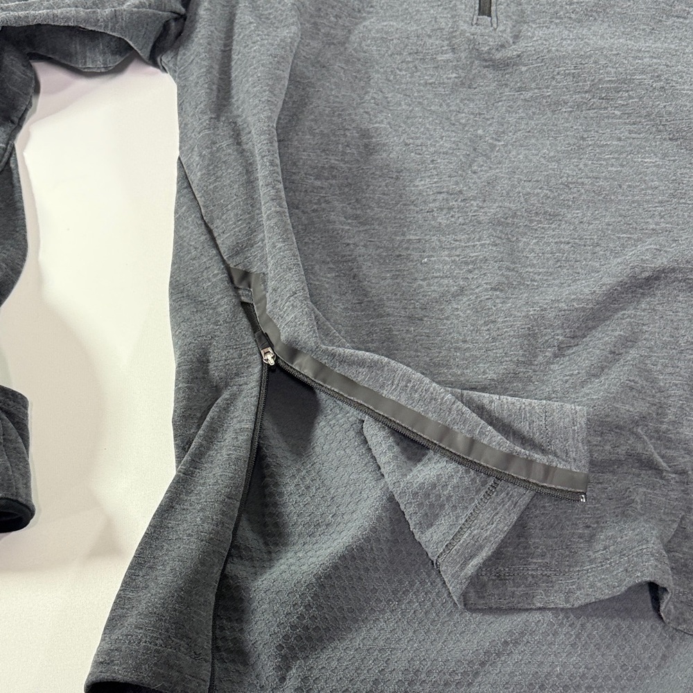 Nike Charcoal Gray Quarter-Zip Top Men’s L - Picture 6 of 6